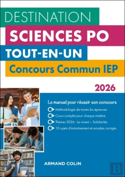 Bertrand.pt - Destination Sciences Po : Concours Commun Iep ; Tout-En-Un (Édition 2026)