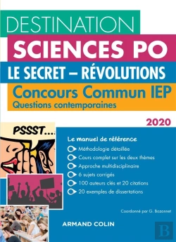 Bertrand.pt - Destination Sciences Po Questions Contemporaines 2020 Concours Commun Iep