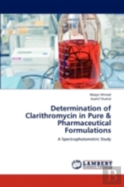 Determination Of Clarithromycin In Pure & Pharmaceutical Formulations