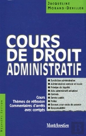 Deug; Cours De Droit Administratif