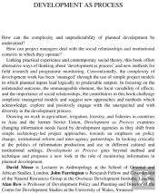 Development As Process