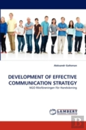 Development Of Effective Communication Strategy