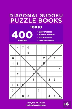 Bertrand.pt - Diagonal Sudoku Puzzle Books - 400 Easy To Master Puzzles 10x10 (Volume 4)