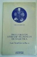 Dialectica Tres Ejercicios Literarios