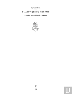Bertrand.pt - Dialectique Du Monstre : Enquête Sur Opicino De Canistris