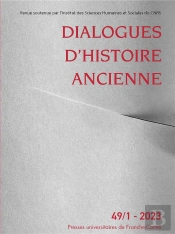 Dialogues D'Histoire Ancienne 49/1