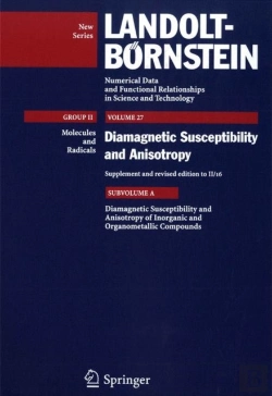 Bertrand.pt - Diamagnetic Susceptibility And Anisotropy Of Inorganic And Organometallic Compounds