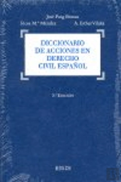 Bertrand.pt - Diccionario De Acciones En Derecho Civil Español (3.ª Edición)