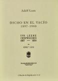 Dicho en el Vacío 1897-1900