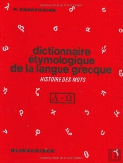 Bertrand.pt - Dict.Etymologique Langue Grecque/3-4 1vol