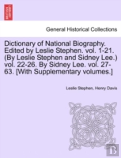 Bertrand.pt - Dictionary Of National Biography. Edited