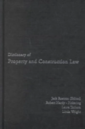 Dictionary Of Property And Construction Law