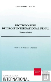 Dictionnaire De Droit International Penal Termes Choisis