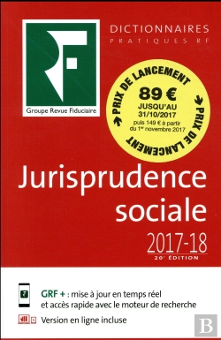 Bertrand.pt - Dictionnaire De Jurisprudence Sociale 2017-2018