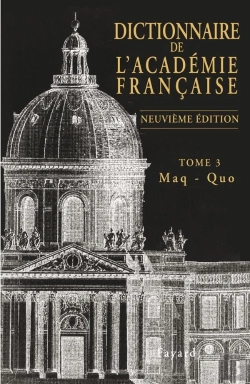 Bertrand.pt - Dictionnaire De L'Académie Française Tome 3 : Maq-Quo