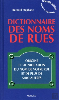 Bertrand.pt - Dictionnaire Des Noms De Rue