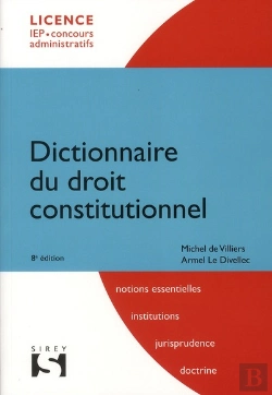 Bertrand.pt - Dictionnaire Droit Constitutionnel (8e Édition)
