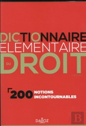 Dictionnaire Elementaire Du Droit - 2e Ed.