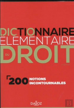 Bertrand.pt - Dictionnaire Elementaire Du Droit - 2e Ed.