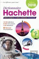 Dictionnaire Hachette 2018 France