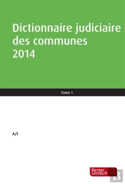 Bertrand.pt - Dictionnaire Judiciaire Des Communes 2013-2014