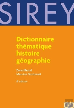 Bertrand.pt - Dictionnaire Thématique Histoire/Géographie (8e Édition)