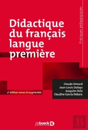 Didactique Du Français Langue Première (2e Édition)