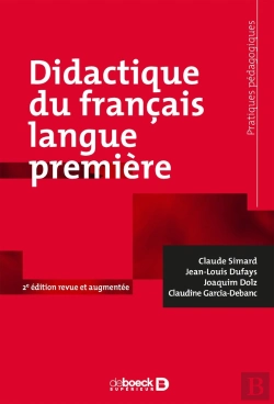 Bertrand.pt - Didactique Du Français Langue Première (2e Édition)