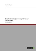 Die Arbeitsvertragliche Bezugnahme Auf Tarifvertraã‚Â¤Ge
