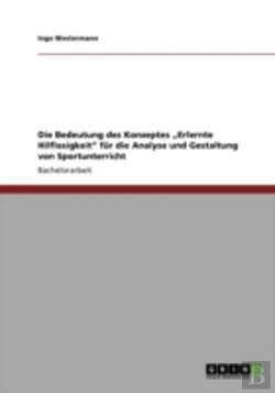 Bertrand.pt - Die Bedeutung Des Konzeptes Aã¢Â€Šâ¬Zerlernte Hilflosigkeitaã¢Â€Šâ¬Ã…Â€Œ Far Die  Analyse Und Gestaltung Von Sportunterricht