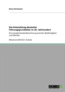 Die Entwicklung Deutscher Fahrungsgrundsaã‚Â¤Tze Im 20. Jahrhundert