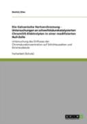 Die Galvanische Hartverchromung - Untersuchungen An Schwefelsaã‚Â¤Urekatalysierten Chrom(Vi)-Elektrolyten In Einer Modifizierten Hull-Zelle