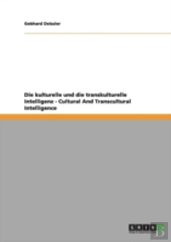 Bertrand.pt - Die Kulturelle Und Die Transkulturelle Intelligenz - Cultural And Transcultural Intelligence