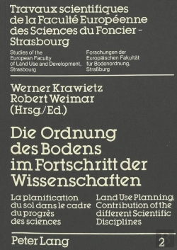 Bertrand.pt - Die Ordnung Des Bodens Im Fortschritt Der Wissenschaften- La Planification Du Sol Dans Le Cadre Du Progres- Land Use Planning; Contribution Of The Different Scientific Disciplines
