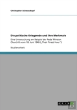 Bertrand.pt - Die Politische Kriegsrede Und Ihre Merkmale