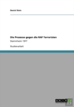 Bertrand.pt - Die Prozesse Gegen Die Raf Terroristen