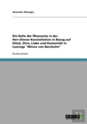 Die Rolle Der Okonomie In Der Herr-Diener-Konstellation In Bezug Auf Gluck, Ehre, Liebe Und Humanitat In Lessings 'Minna Von Barnhelm'