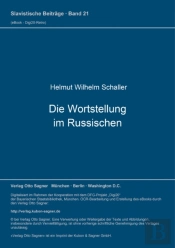 Die Wortstellung Im Russischen