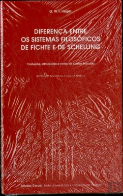 Bertrand.pt - Diferença Entre os Sistemas Filosóficos de Fichte e de Schelling