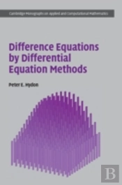 Difference Equations By Differential Equation Methods