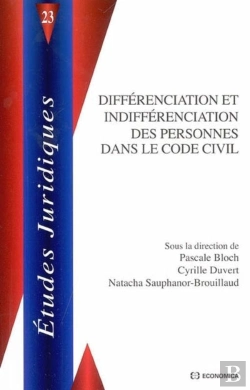 Bertrand.pt - Differenciation Et Indifferenciation Des Personnes Dans Le Code Civil