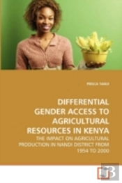 Differential Gender Access To Agricultural Resources In Kenya