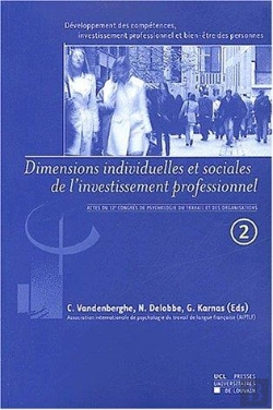 Bertrand.pt - Dimensions Individuelles Et Sociales De L'Investissement Professionnel  2