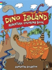 Dino Island Adventure Coloring Book