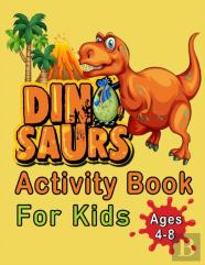 Dinosaur Activity Book For Kids Ages 4-8