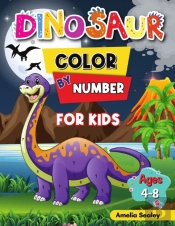 Dinosaur Color By Number For Kids
