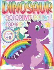 Dinosaur Coloring Book For Kids Ages 4-8