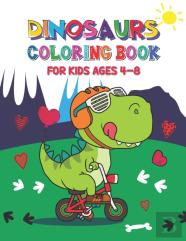 Dinosaur Coloring Book For Kids Ages 4-8
