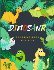 Dinosaur Coloring Book For Kids Ages 4-8