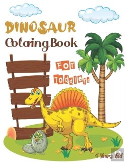 Bertrand.pt - Dinosaur Coloring Book For Toddlers 4 Years Old